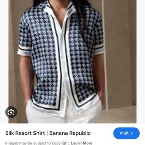 Banana Republic Silk Resort Shirt
